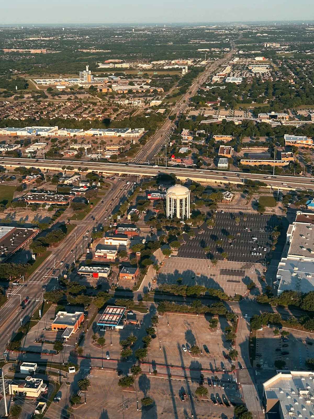 Aerial view of a suburban Kentucky community